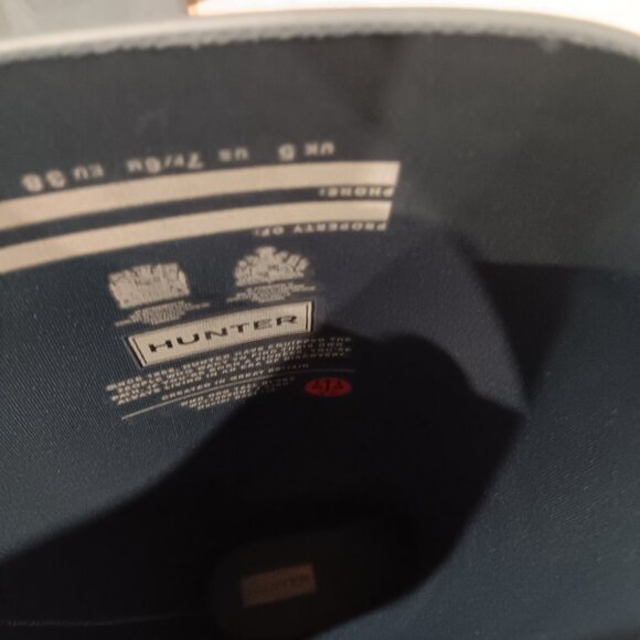 Hunter boots / Womans Size 7 / Men size 6 / gray - Picture 5 of 6